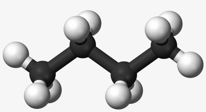Butane 3d Balls - Molecuulmodel Butaan, transparent png download