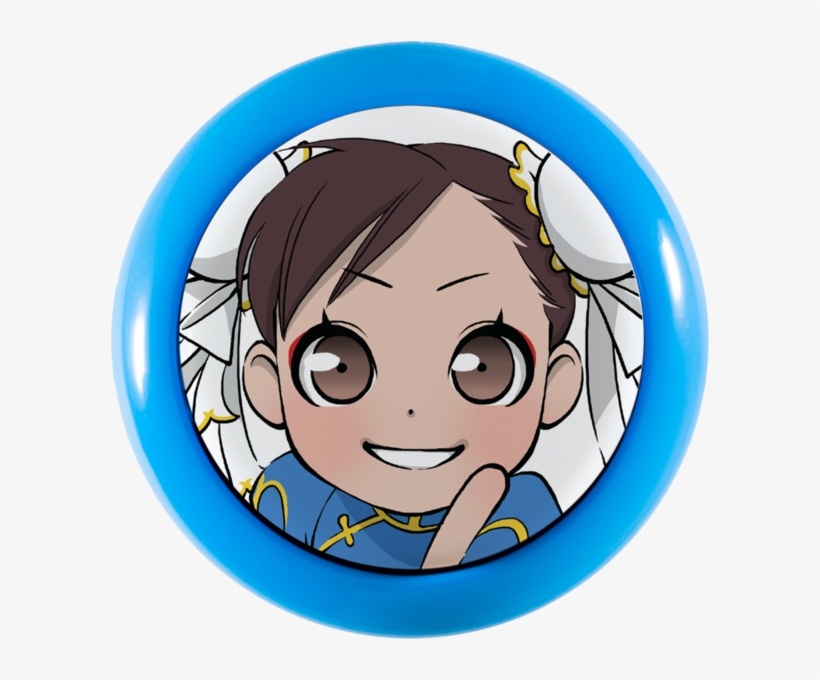 Street Fighter [chibi] Sanwa Denshi Pushbutton - Chun Li Street Fighter Chibi, transparent png download