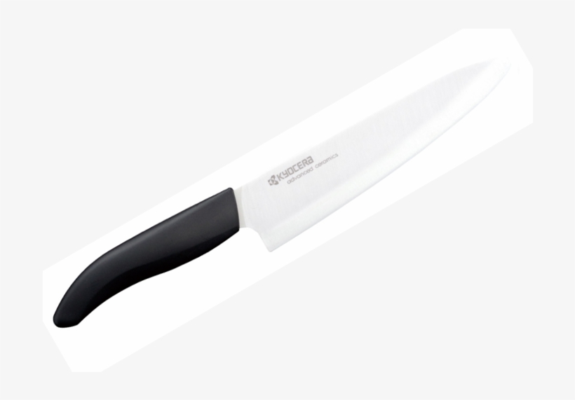 Professional Chef Knife 18cm Blade - Kyocera Chef Knife 18 Cm, White Ceramic, transparent png download