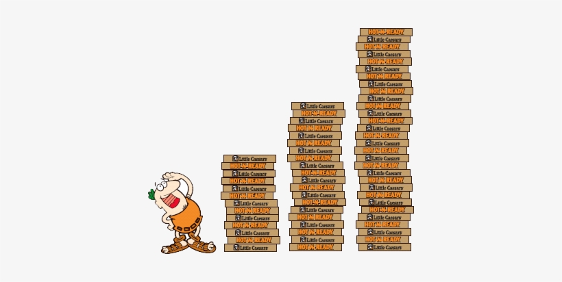 Little Caesars Stack Of Pizzas, transparent png download