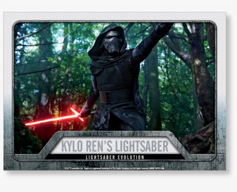 2016 Star Wars Evolution Kylo Ren's Lightsaber - Star Wars Trading Card, transparent png download
