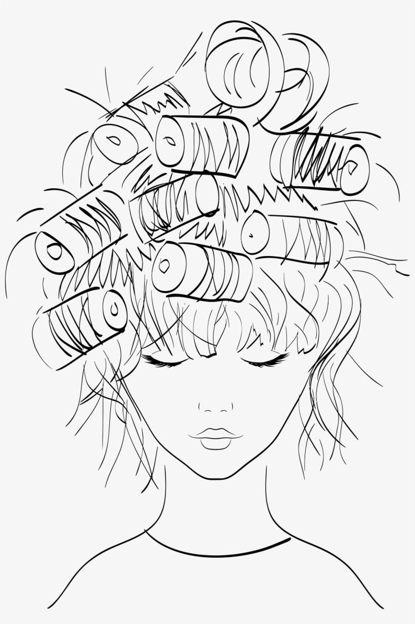 This Free Icons Png Design Of Eyes Closed Female Portrait, transparent png download