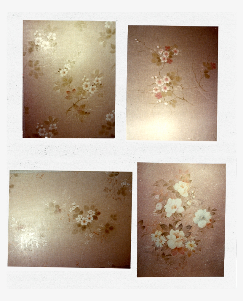 A With Flower Wallpaper And Rope Binding - Ceiling, transparent png download