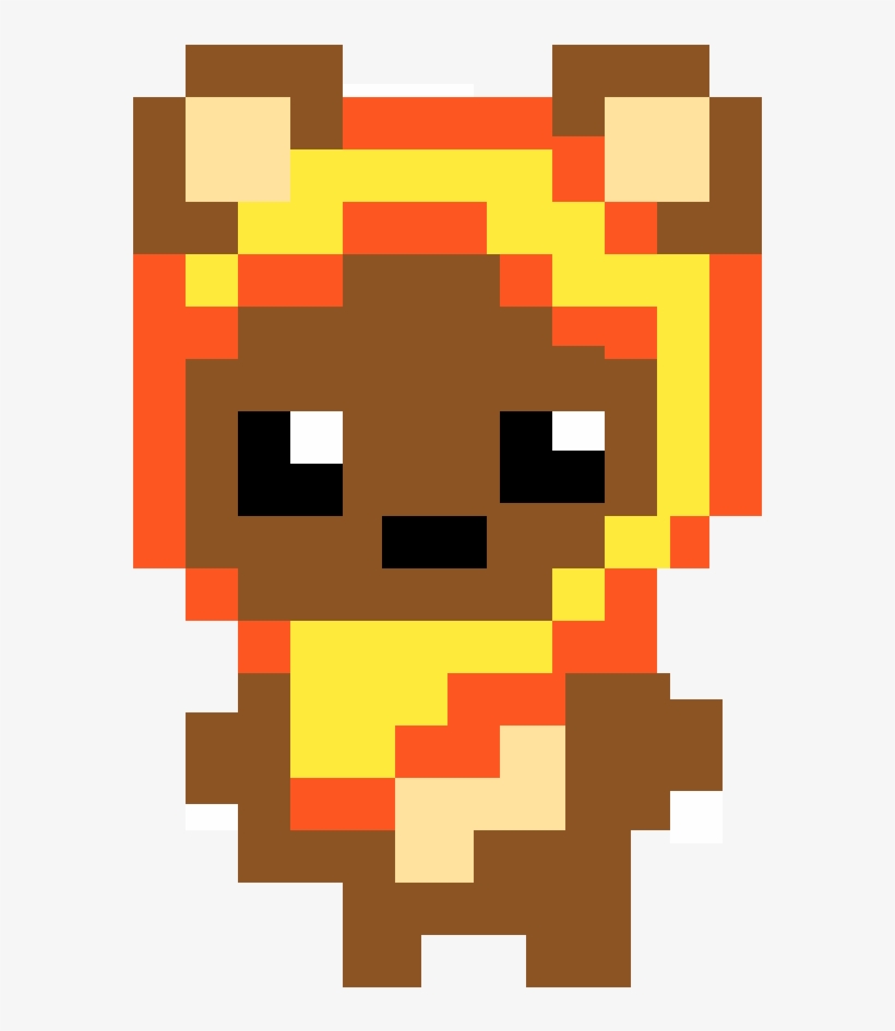 Ewok Star Wars Pixel Art - Illustration, transparent png download