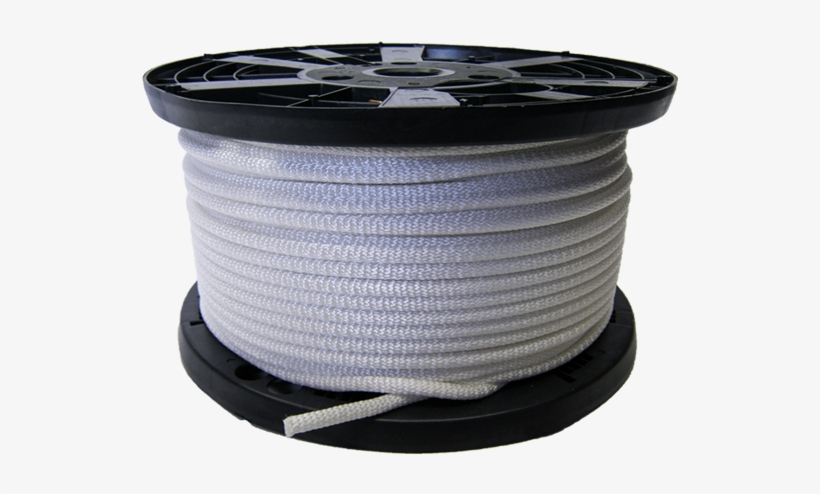 1 4 Nylon Rope White - Polyester, transparent png download