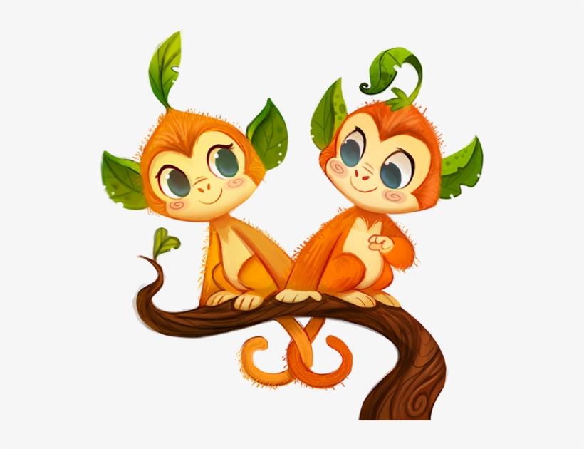 Singes,png,tubes - Drawing, transparent png download