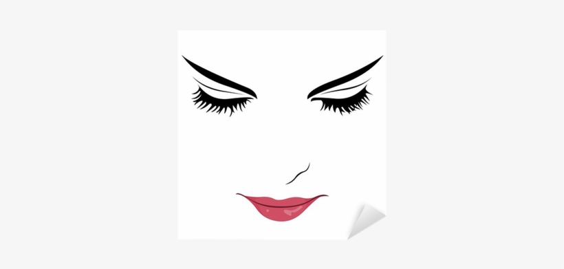 Beautiful Young Woman With Closed Eyes Sticker • Pixers® - Nobody Knows: Living With Secrets, transparent png download
