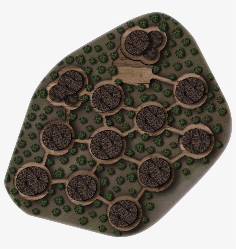 Overhead Layout Of The Endor Treetop Restaurant&nbsp - Circle, transparent png download