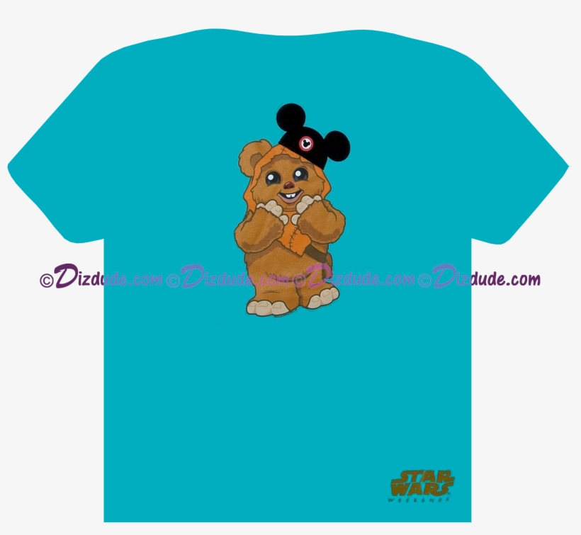 Disney Star Wars Weekends 2013 Ewok With Mickey Ears - Cartoon, transparent png download