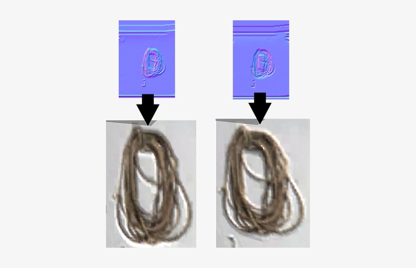 The Recessed Result, The Right Shows The Bump Map Produced - Earrings, transparent png download