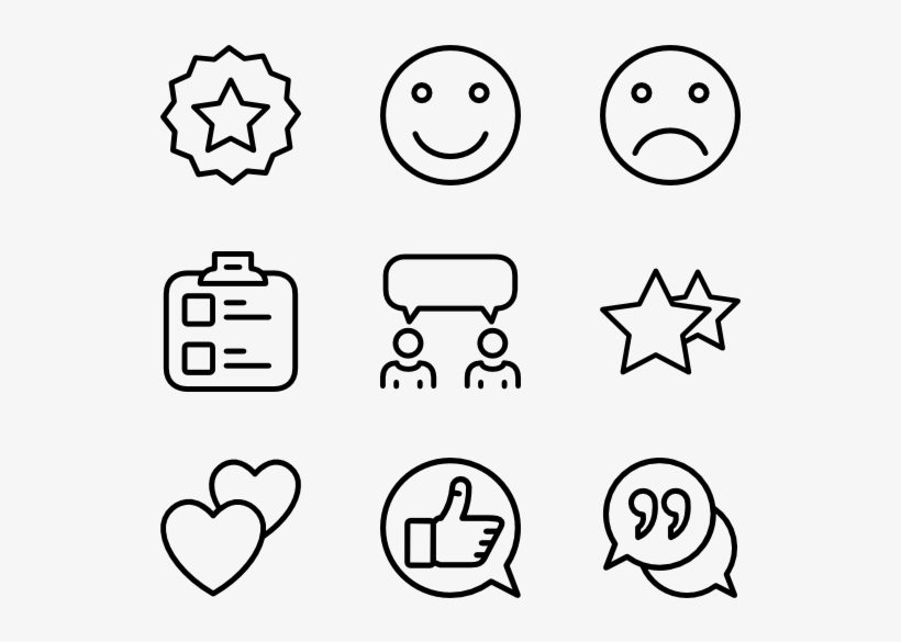 Feedback 16 Icons - Web Design Line Icon, transparent png download