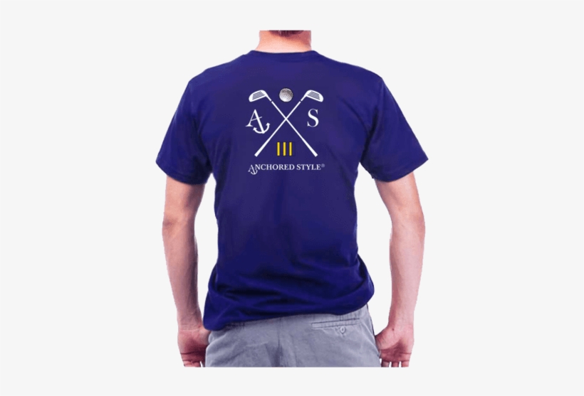 Golf Tee Shirt In Royal Blue By Anchored Style - Signature Mishimoto Logo, transparent png download