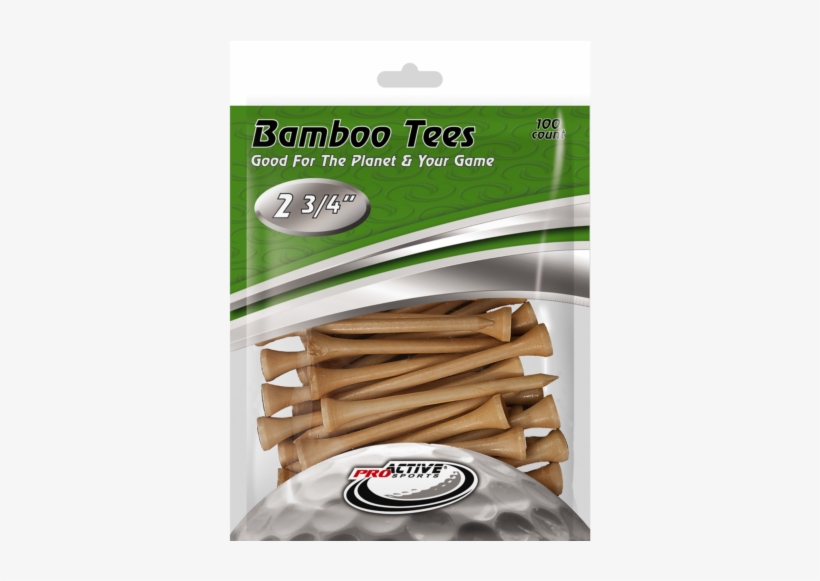 Image Is Loading 100 Pack Of 2 3 4 034 Inch - Proactive Sports 2 3/4" Bamboo Tees - 100 Pack, transparent png download