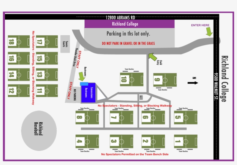 Richland College Soccer Field Map Dallas Richland College Soccer Fields Transparent Png 1024x663 Free Download On Nicepng