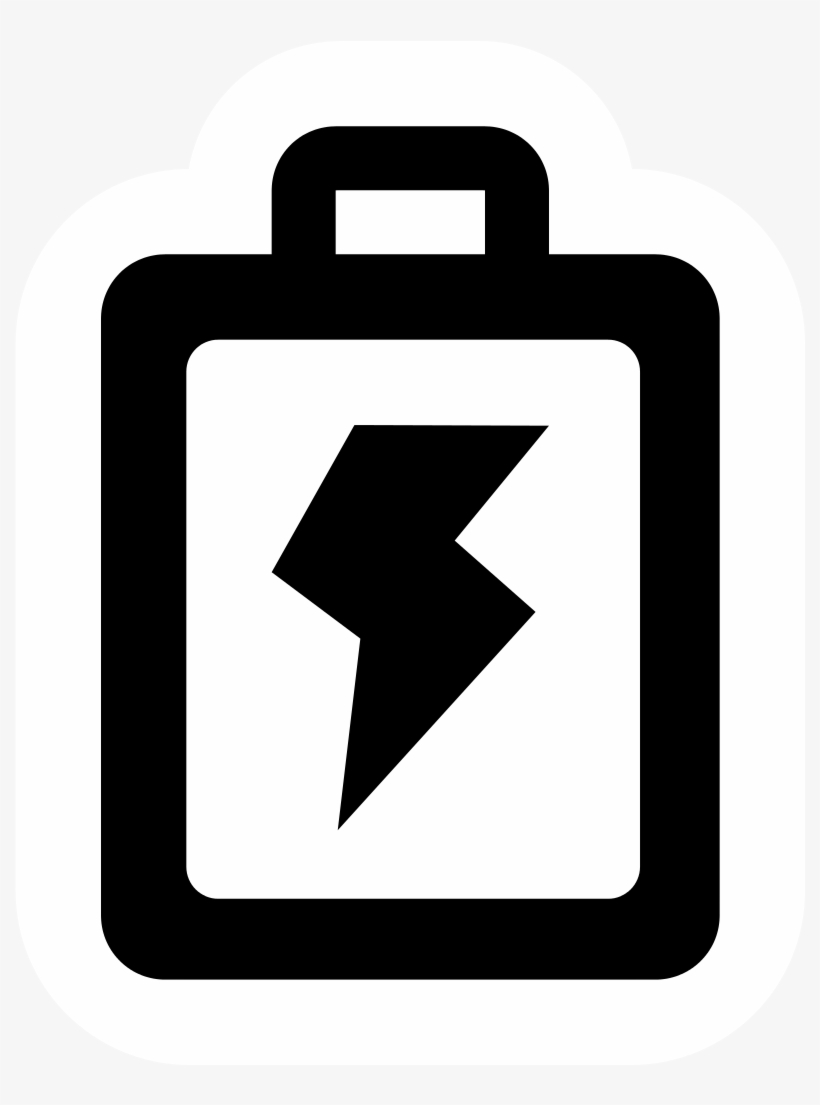 High Contrast Battery - Rechargement Batterie, transparent png download