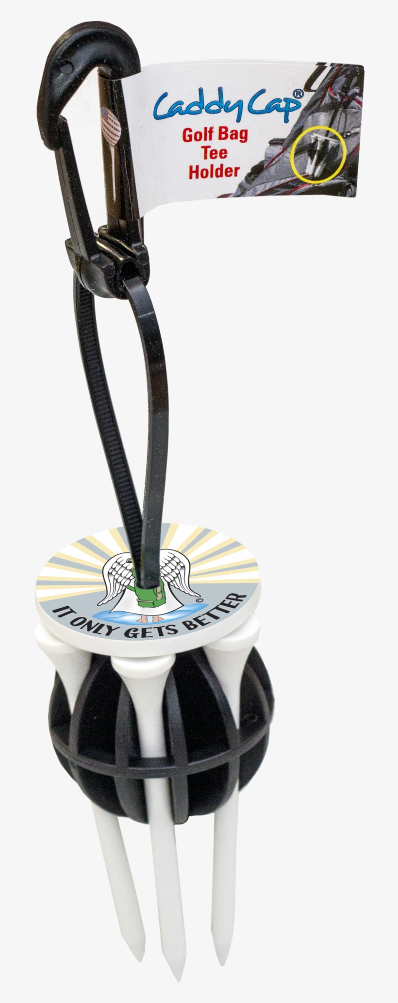 It Only Gets Better Golf Tee Holder - Caddycap Golf Tees, transparent png download