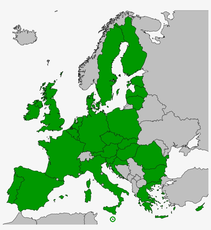 Map Of The Eu As Of 1 July - Serbia And Montenegro Eu, transparent png download