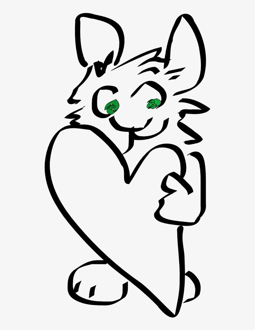 Free Black Heart Clipart, Download Free Clip Art, Free - Bunny With Heart Bib, transparent png download