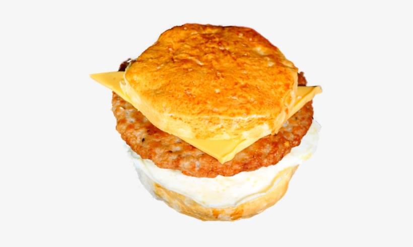 Sausage Egg N' Cheese Biscuit - Fast Food, transparent png download