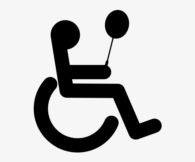 Handicap Symbol Clip Art Silhouette - Disabled Sign, transparent png download