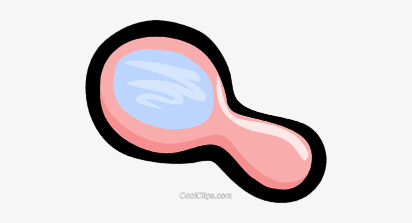 Hand Mirror Royalty Free Vector Clip Art Illustration, transparent png download