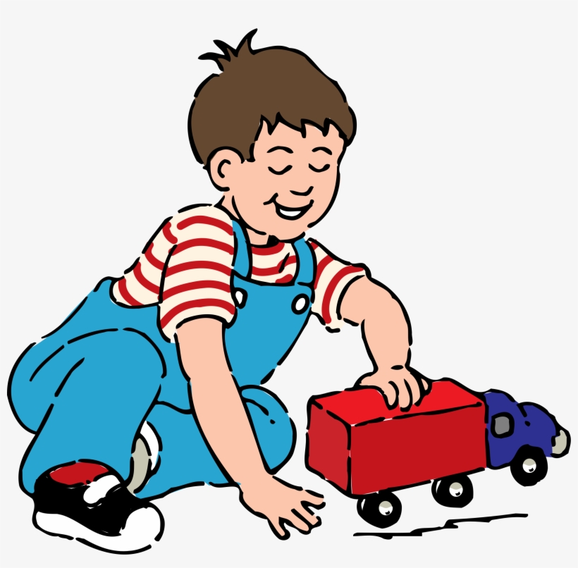 This Free Icons Png Design Of Boy Playing With Toy, transparent png download