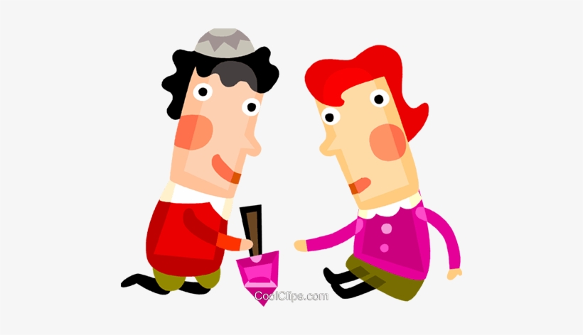 Jewish Children Playing With A Dreidel Royalty Free - 卡通, transparent png download