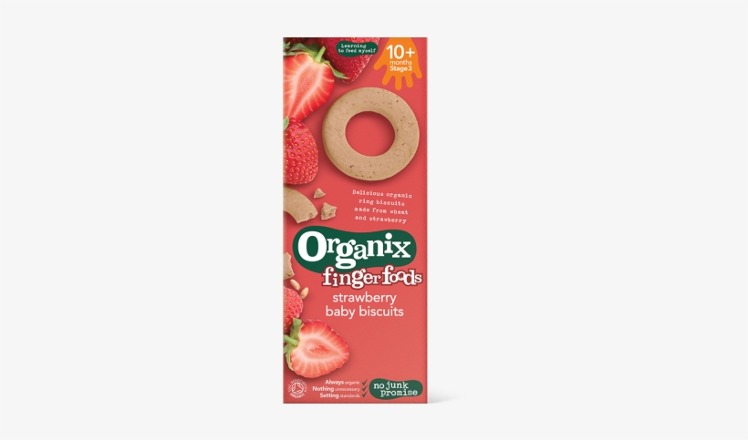 Strawberry Baby Biscuits - Organix Baby Biscuits, transparent png download