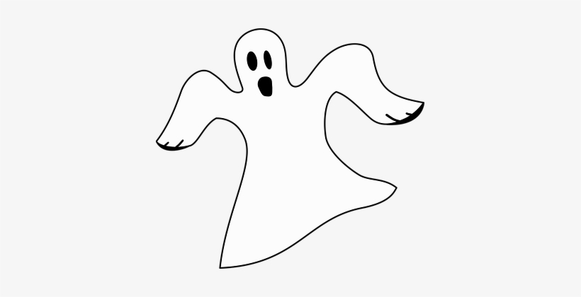 Ghost Halloween Spooky Ghost Ghost Ghost G - Black And White Ghost, transparent png download