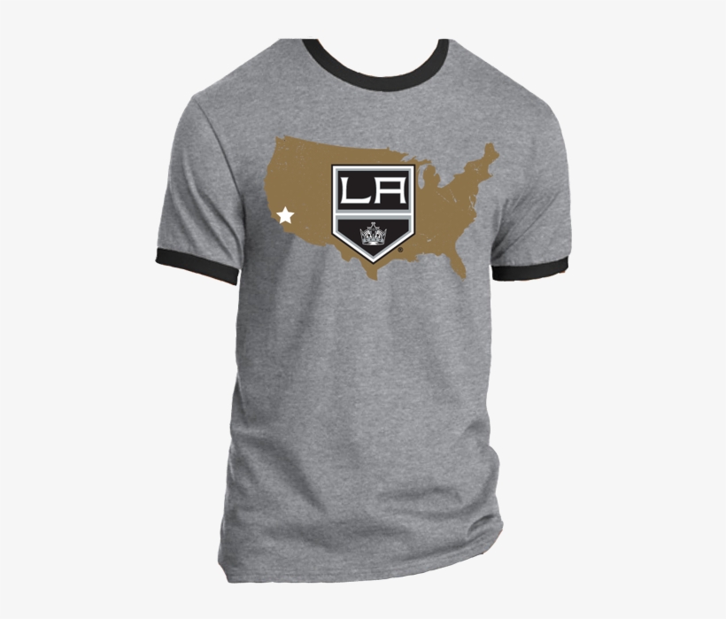 La Kings Nationwide 1 Ca Star Ringer T-shirt - Los Angeles Kings T Shirt, transparent png download