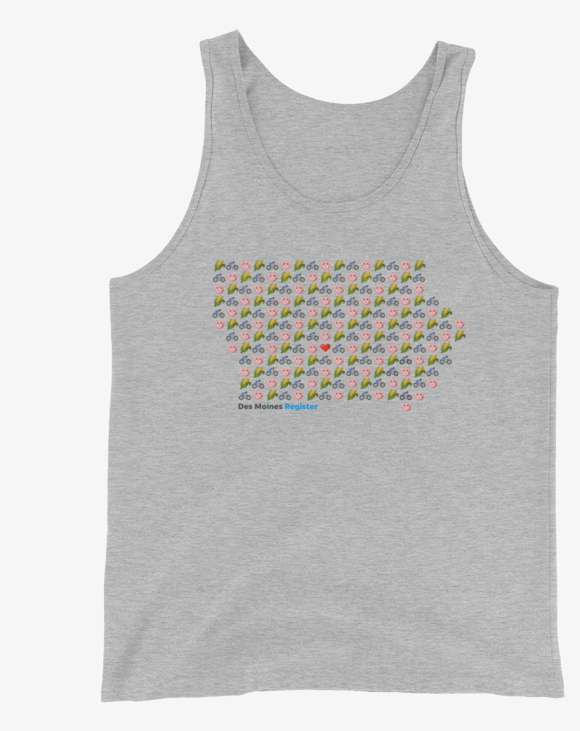 Emoji Iowa Unisex Tank Top - Sleeveless Shirt, transparent png download