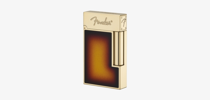 Fender Natural Lacquer Lighter, Gold Finish - Fender Dupont Lighter, transparent png download