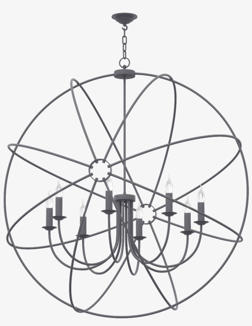 Orb Bespoke 8 Light 1200mm Pendant Black Alcoholics Anonymous Symbol Transparent Png 1200x1200 Free Download On Nicepng