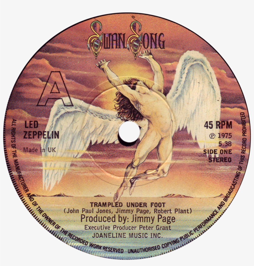 Dc1 Led Zeppelin Trampled Under Foot - Ángel De Led Zeppelin, transparent png download