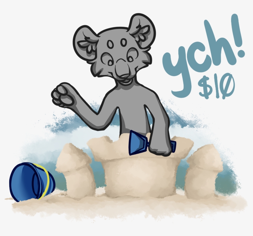 Sandcastle Ych - Cartoon, transparent png download