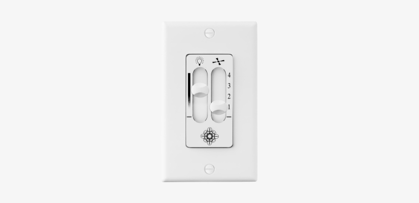White - Ceiling Fan And Light Control 4 Speed White, transparent png download