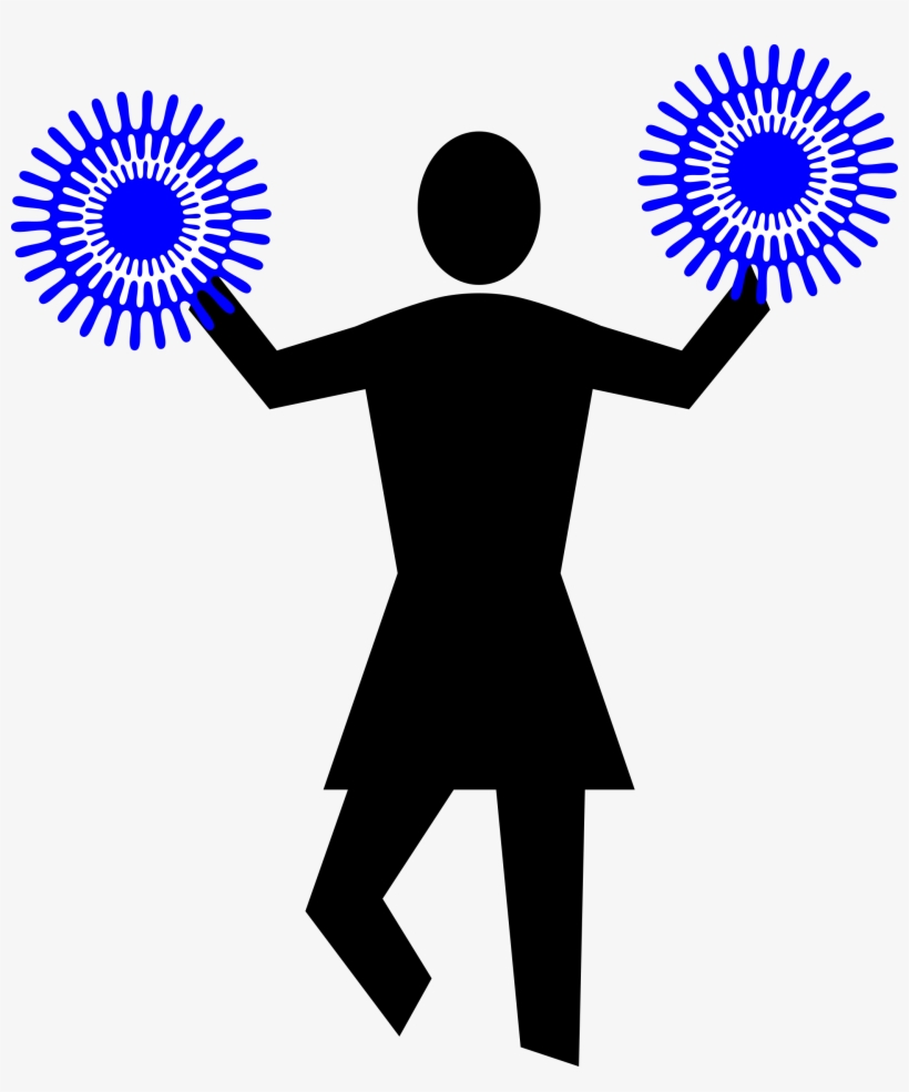 This Free Icons Png Design Of Pedestrian Cheerleader, transparent png download