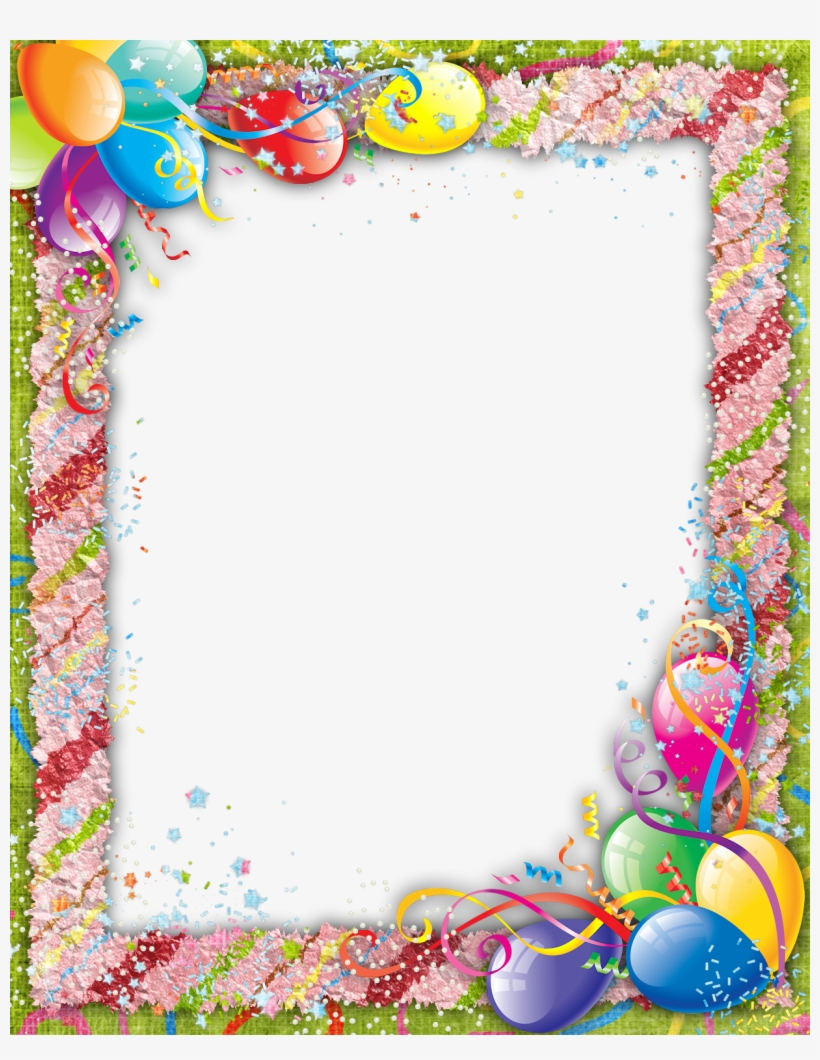 Печать На Ткани Скатерти Принт На Ткани Для Вышивки - Happy Birthday Frame Hd, transparent png download