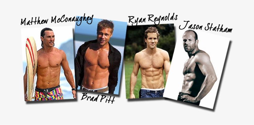 Four Hotties At One Time - Ryan Reynolds Matthew Mcconaughey, transparent png download