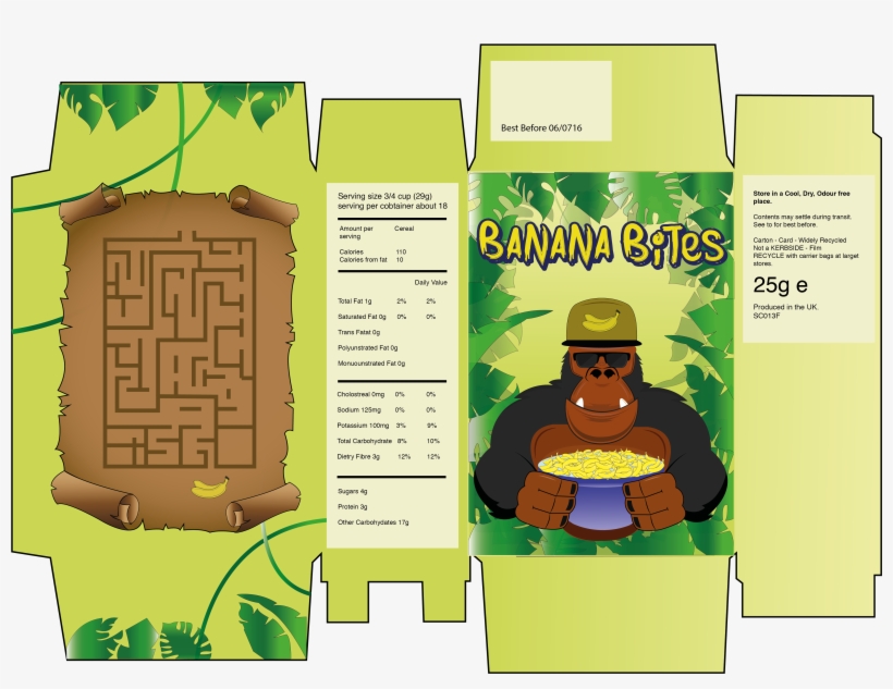 Packaging Layoutyellow-01 - Packaging Design Cereal Layout, transparent png download