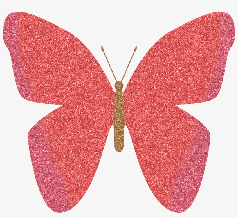 Sparkle Clipart - Pink Pink Sparkle Butterfly, transparent png download