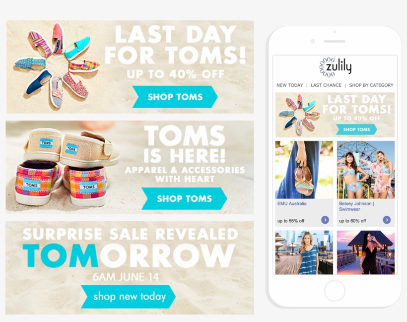Email Banners - Zulily, transparent png download