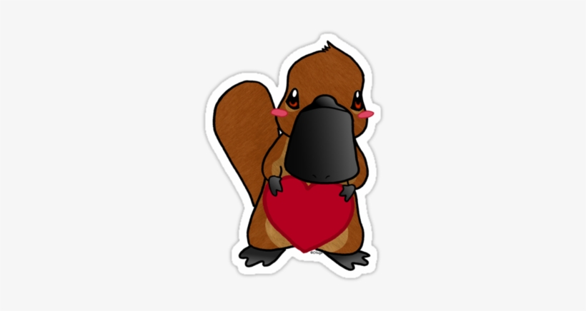 Cute Platypus By Olluga - Platypus, transparent png download