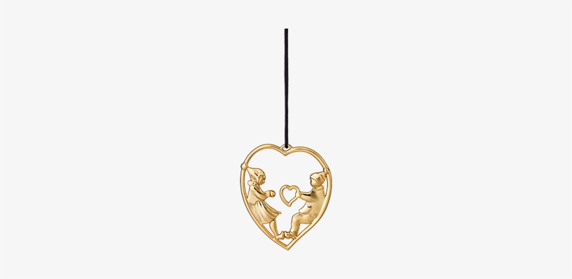 Elves In A Heart H7 5 Gold Plated - Png Christmas Lights Gold, transparent png download