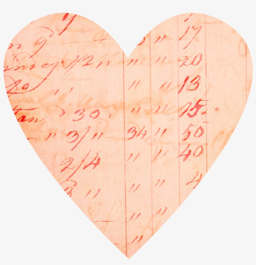 Pink Heart 1 - Pink Heart Vintage Png, transparent png download