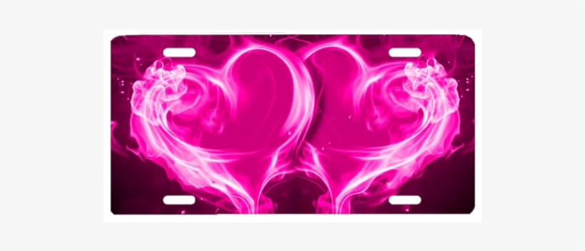 Pink Flame Hearts - Blue And Orange Heart, transparent png download
