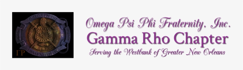 Gamma Rho Adopted Lafayette Street In Gretna, Louisiana, - Omega Psi Phi, transparent png download