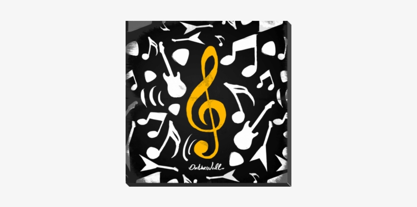 Quadro Notas Musicais Http - Music, transparent png download