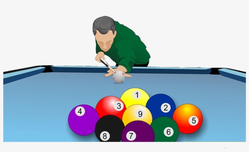 Ball Break Png How To In - Billiard Player Clipart Png, transparent png download