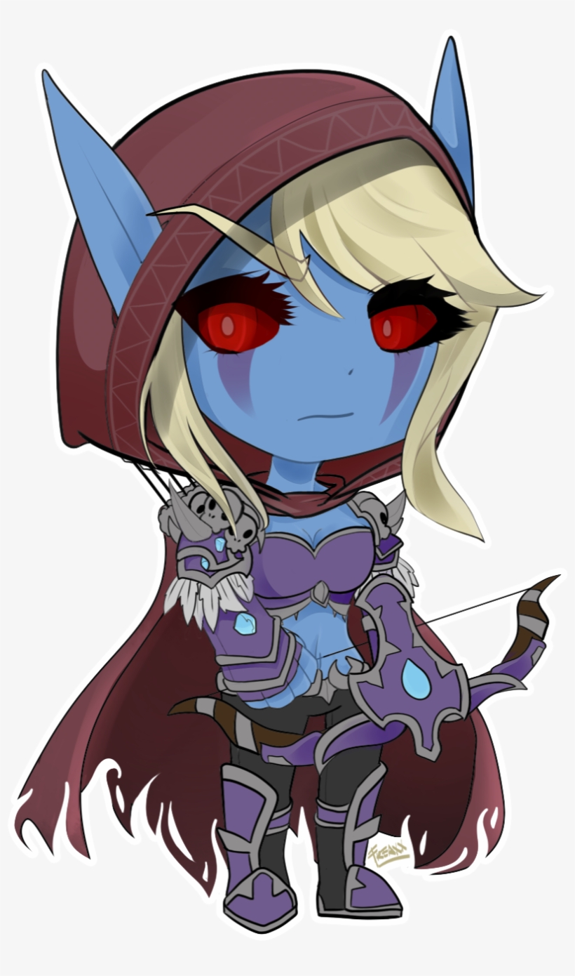 World Of Warcraft - World Of Warcraft Chibi Sylvanas, transparent png download